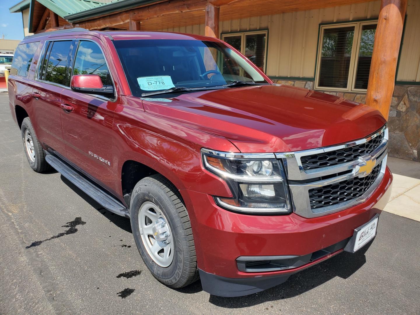 2019 Maroon /Black Chevrolet Suburban Fleet (1GNSKKKC6KR) with an 5.3L V-8 engine, 6-Speed Automatic transmission, located at 1600 E Hwy 44, Rapid City, SD, 57703, (605) 716-7878, 44.070232, -103.171410 - Photo#0